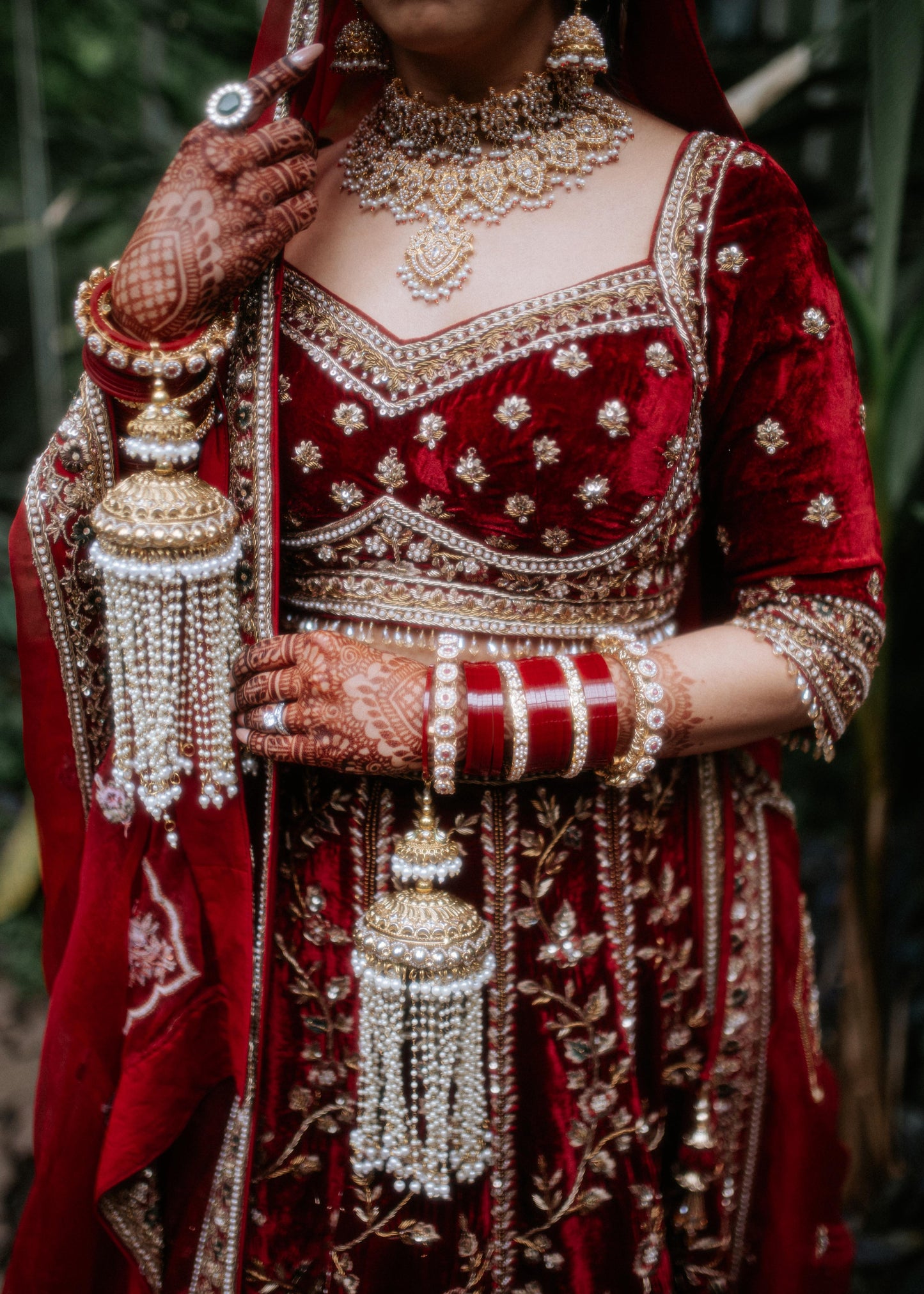 Velvet Heirloom Lengha