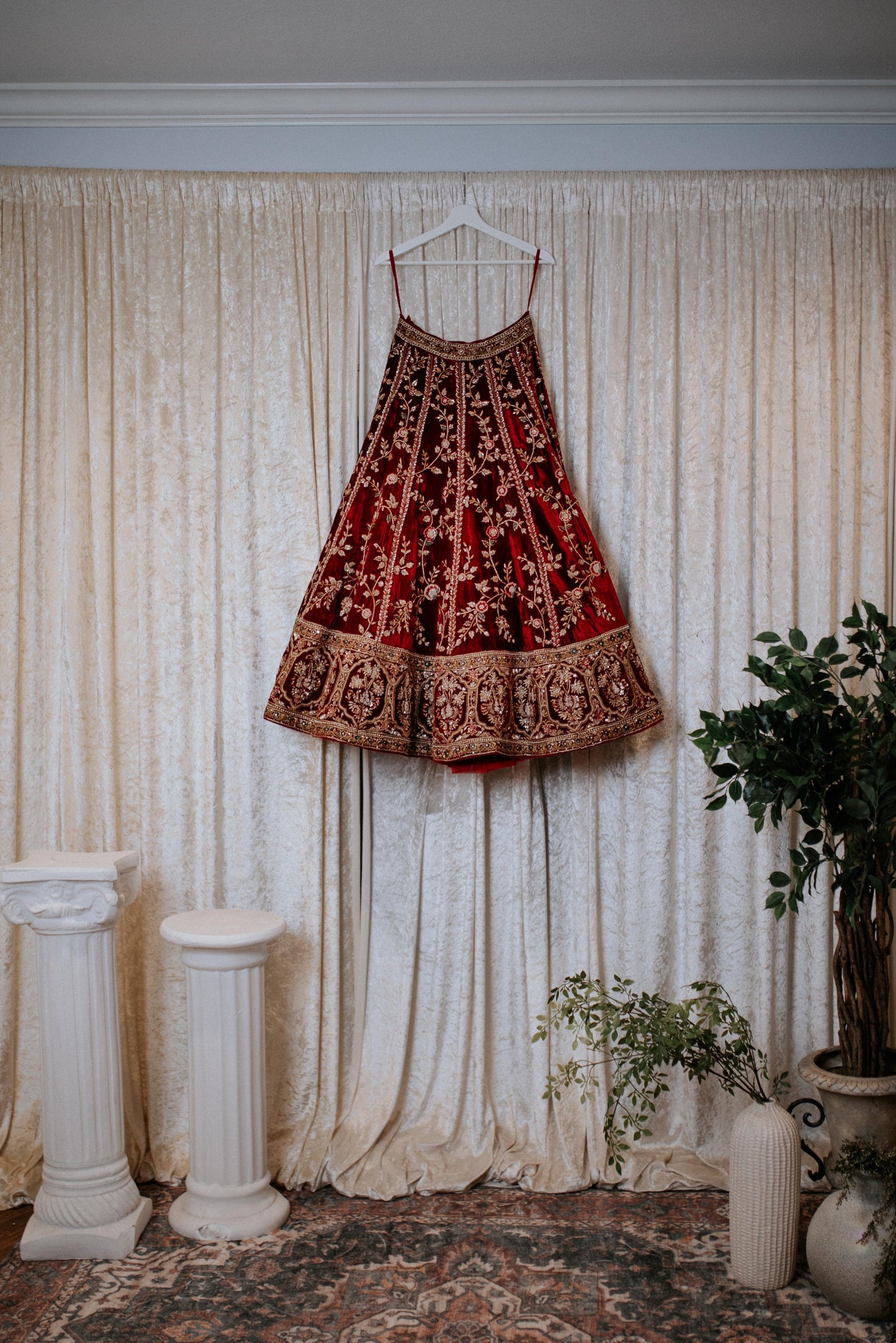 Velvet Heirloom Lengha