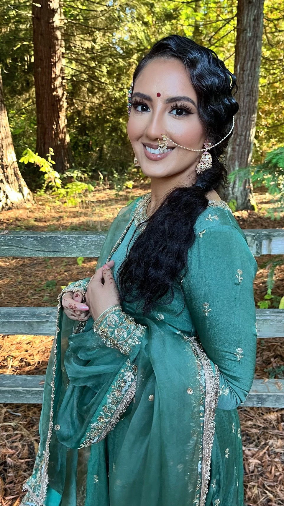 Paisley Green Anarkali